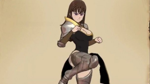 7 Deadly Sins Grand Cross - Green "Creation" Fighter Diane Level Up Portrait Animation