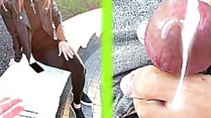 Public [POV] My Ex-girlfriend surprised me with the BEST CLOSE UP PUBLIC FOOTJOB EVER