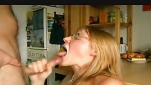 German Girl Eats Jizz Pie